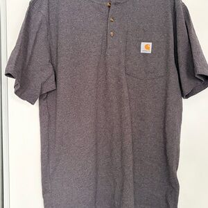 Carhartt Men's Dark Gray Henley Polo